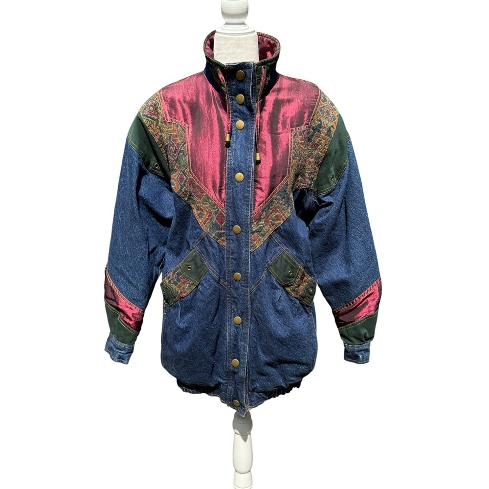 Vintage 80’s Two Twenty Quilted Denim Jacket - Picture 5 of 7